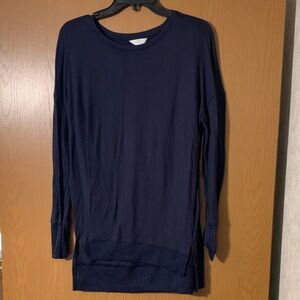 Time and Tru Dark Blue Knit Top